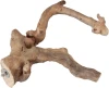 A large natural Java wood multi-branch bird perch with a metal wingnut mounting attachment at the base, isolated against a white background.