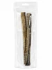 Back view of Maggie & Duke’s Cod Skin Strips Chews for Dogs, two 12–14-inch strips in a clear resealable pouch.