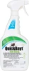 A 3 oz bottle of Bayer QuickBayt Spot Spray fly bait with a white spray nozzle and green and blue labeling, isolated on a white background.