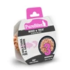 A 1.76 oz cat food container of PureBites Pure Wild Tuna & Salmon Mixer or Treat featuring pink and black packaging with a circular cut-out showing flaked seafood inside.