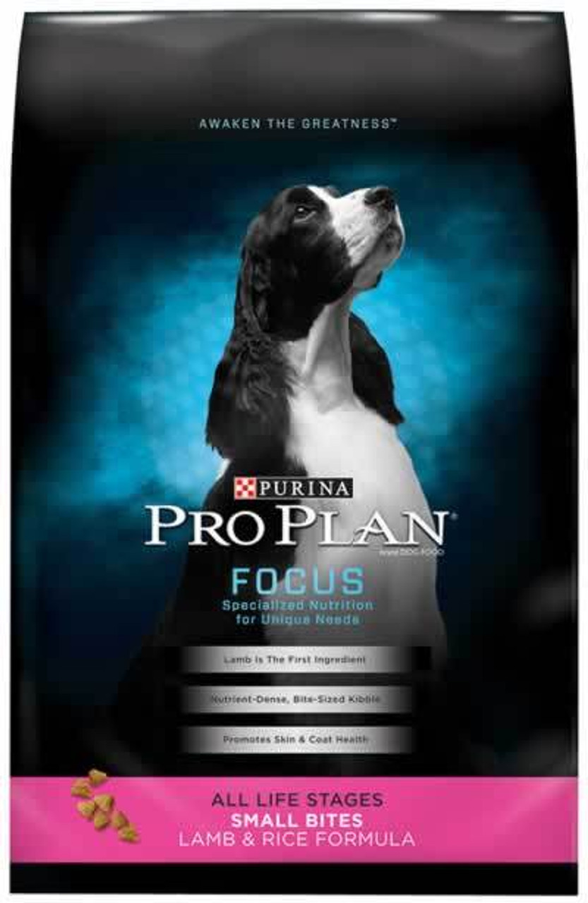 Pro Plan Focus All Life Stages Lamb & Rice Small Bites 18 Lb - CountryMax