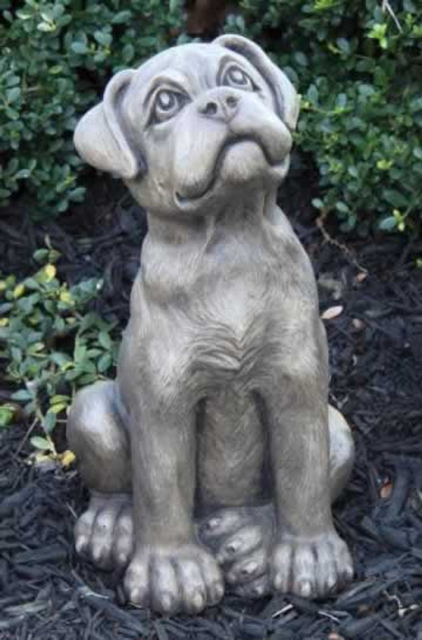 boxer garden ornament