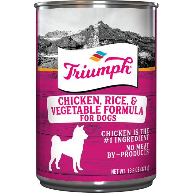 Triumph Chicken, Rice & Vegetable Canned Dog Food, 14 Ounce