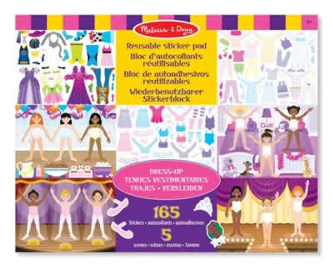 Melissa & Doug Reusable Sticker Pad, Dress-Up