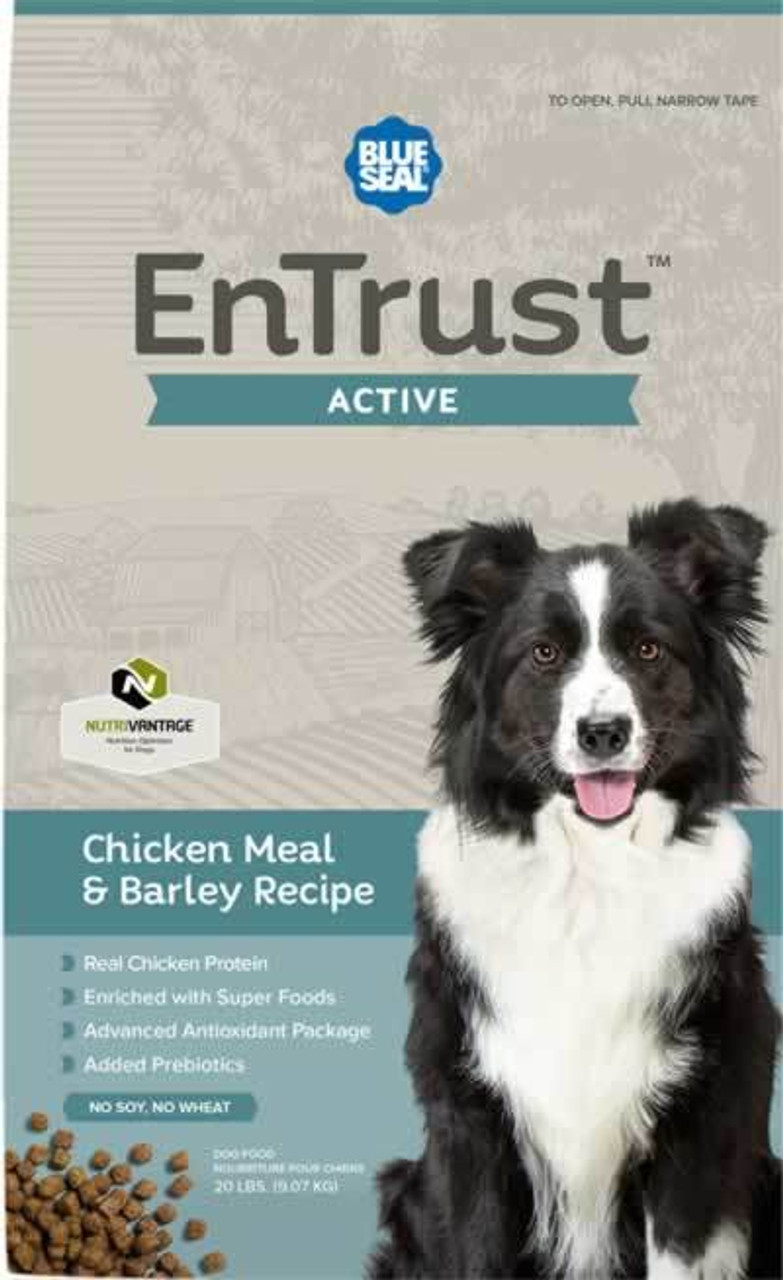 entrust blue seal dog food