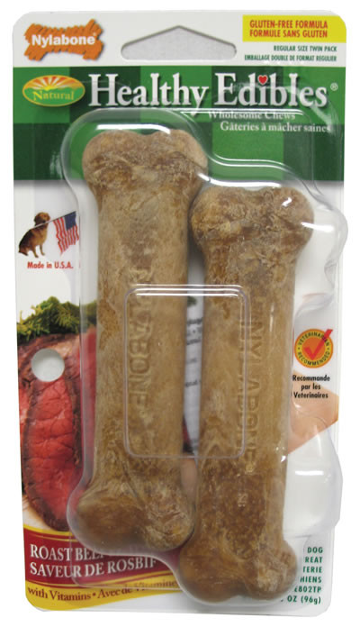 Nylabone Power Chew Nylabone Healthy Edibles Roast Beef Treats X
