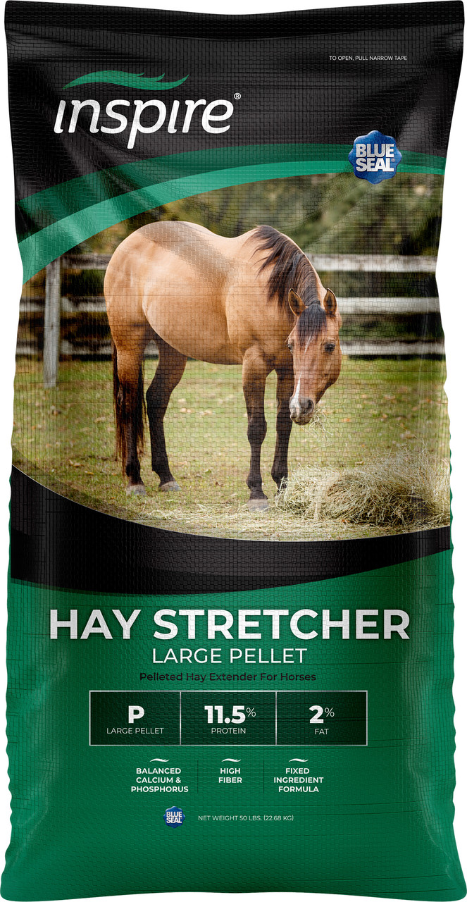 Blue Seal Inspire Hay Stretcher Large Pelleted Hay Extender, 50Lbs