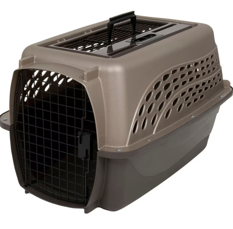 Petmate 2 Door Top Load Kennel, Brown/Tan CountryMax