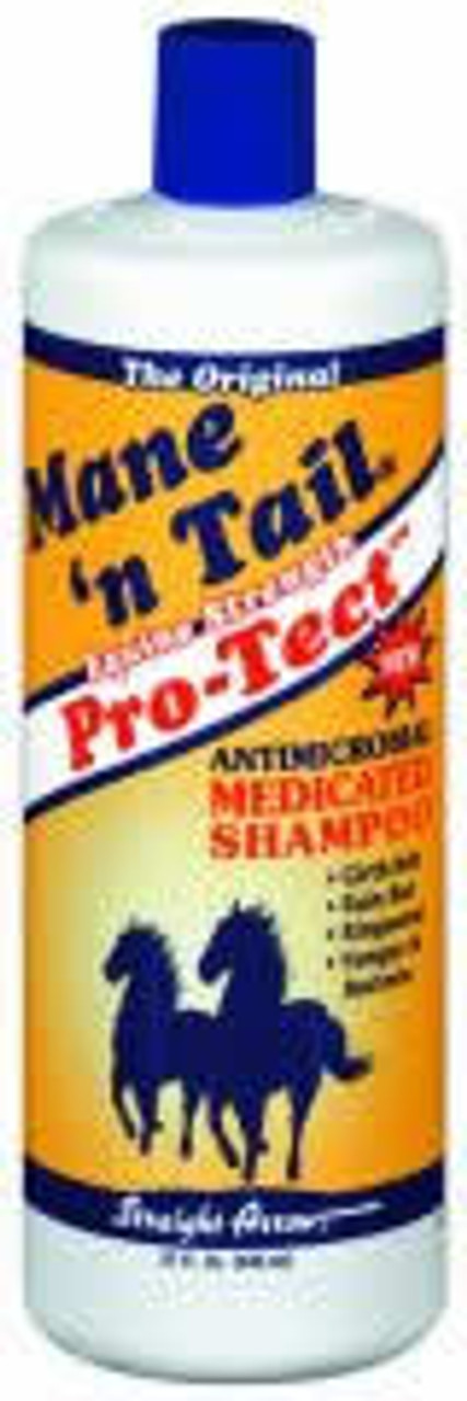 Straight Arrow Mane N Tail Pro-Tect Medicated Shampoo 32 Ounce