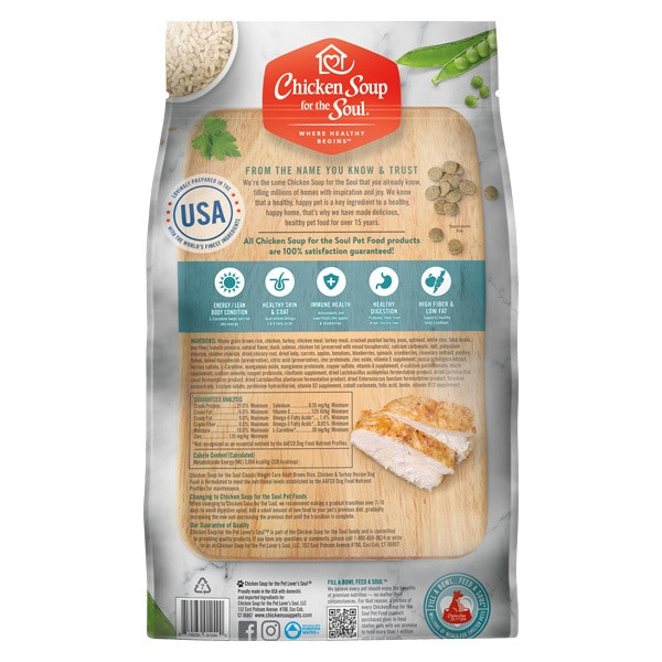 chicken soup dog food