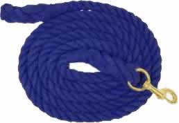 Partrade Cotton Horse Lead Rope, 10' Navy CountryMax