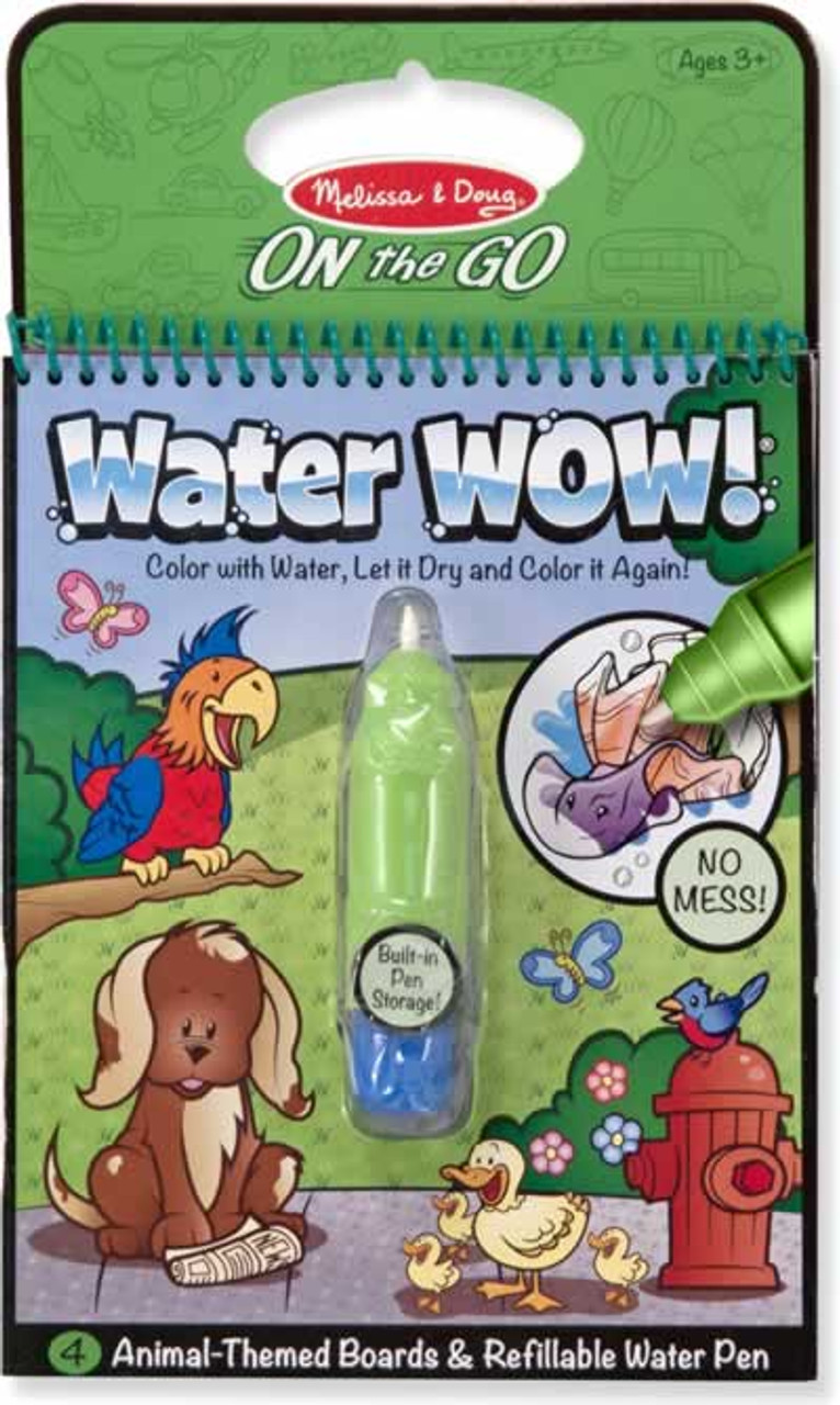 Melissa & Doug Water Wow Animals Coloring Pad - CountryMax