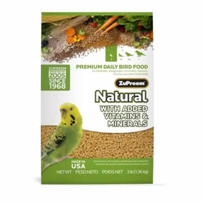 Zupreem Natural Bird Food, Small, 2.25 Lb. CountryMax