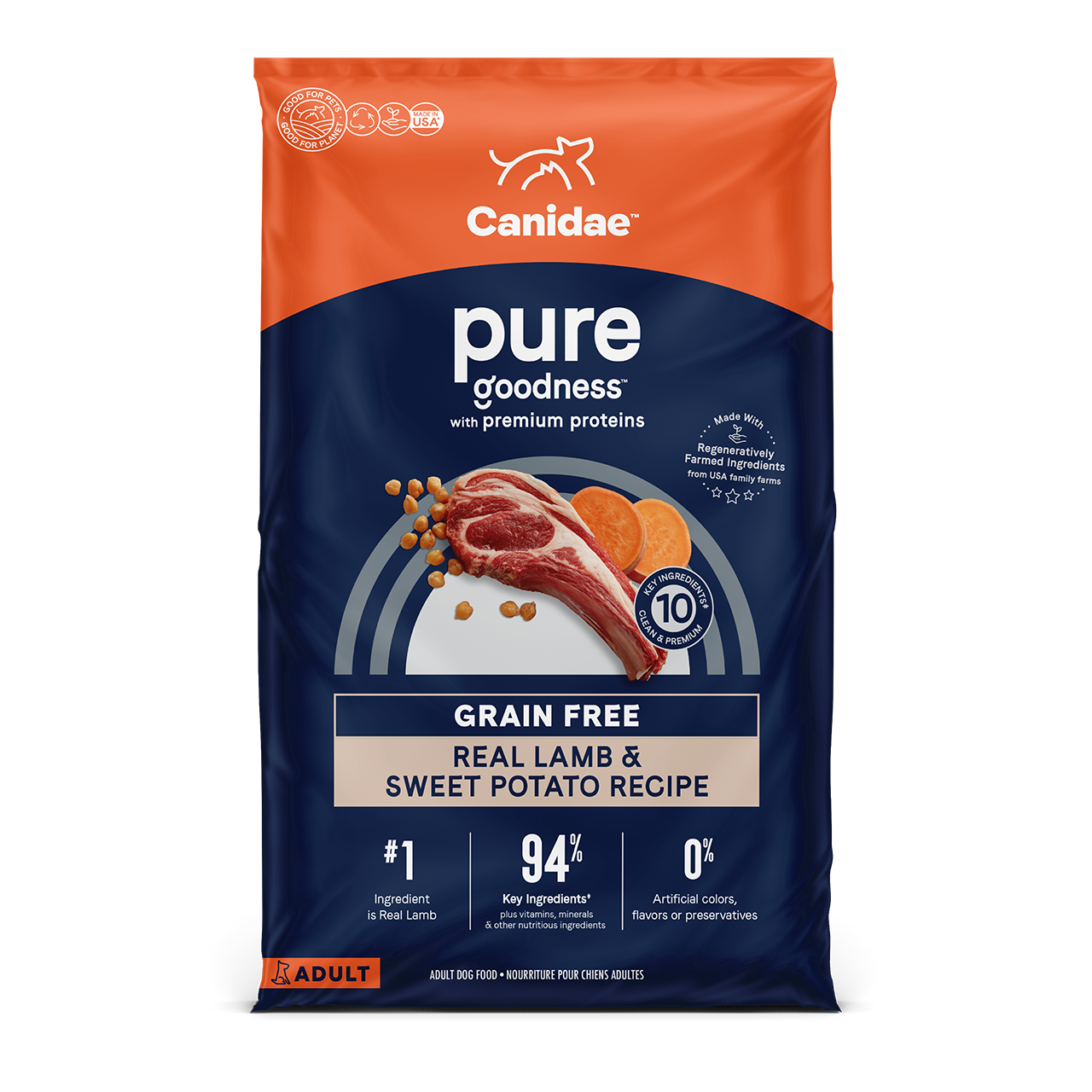 Canidae PURE Grain Free Lamb Adult Dry Dog Food CountryMax