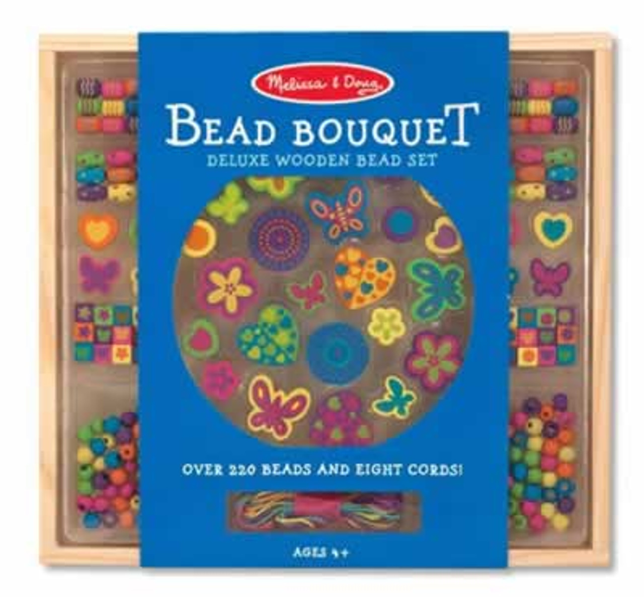 Melissa & Doug Bead Bouquet Deluxe Wooden Bead Set - CountryMax