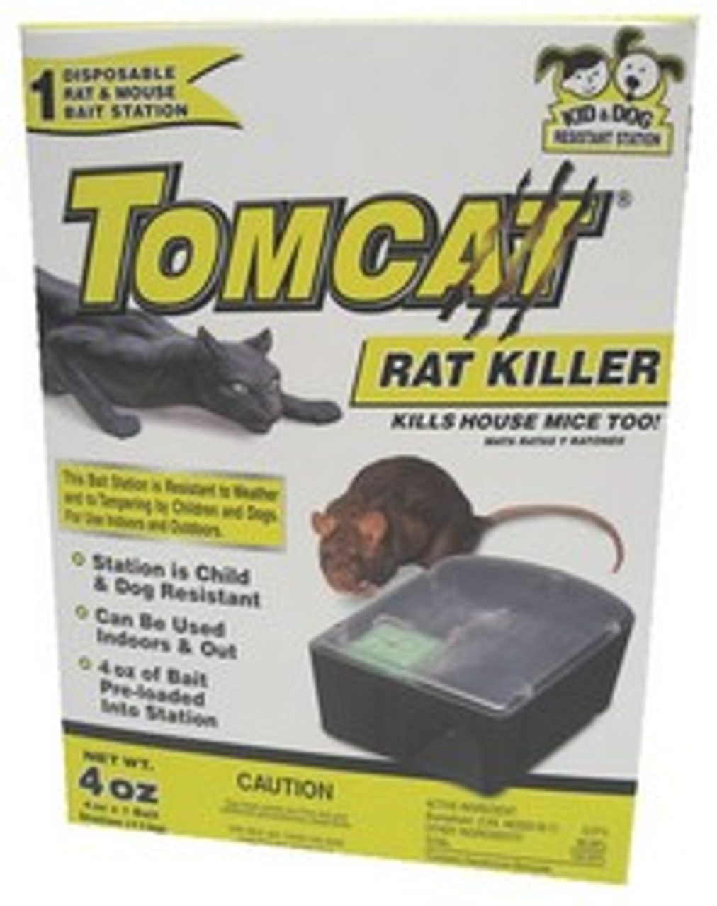 d-CON Refillable Corner Fit Mouse Poison Bait Station, 1 Trap + 6