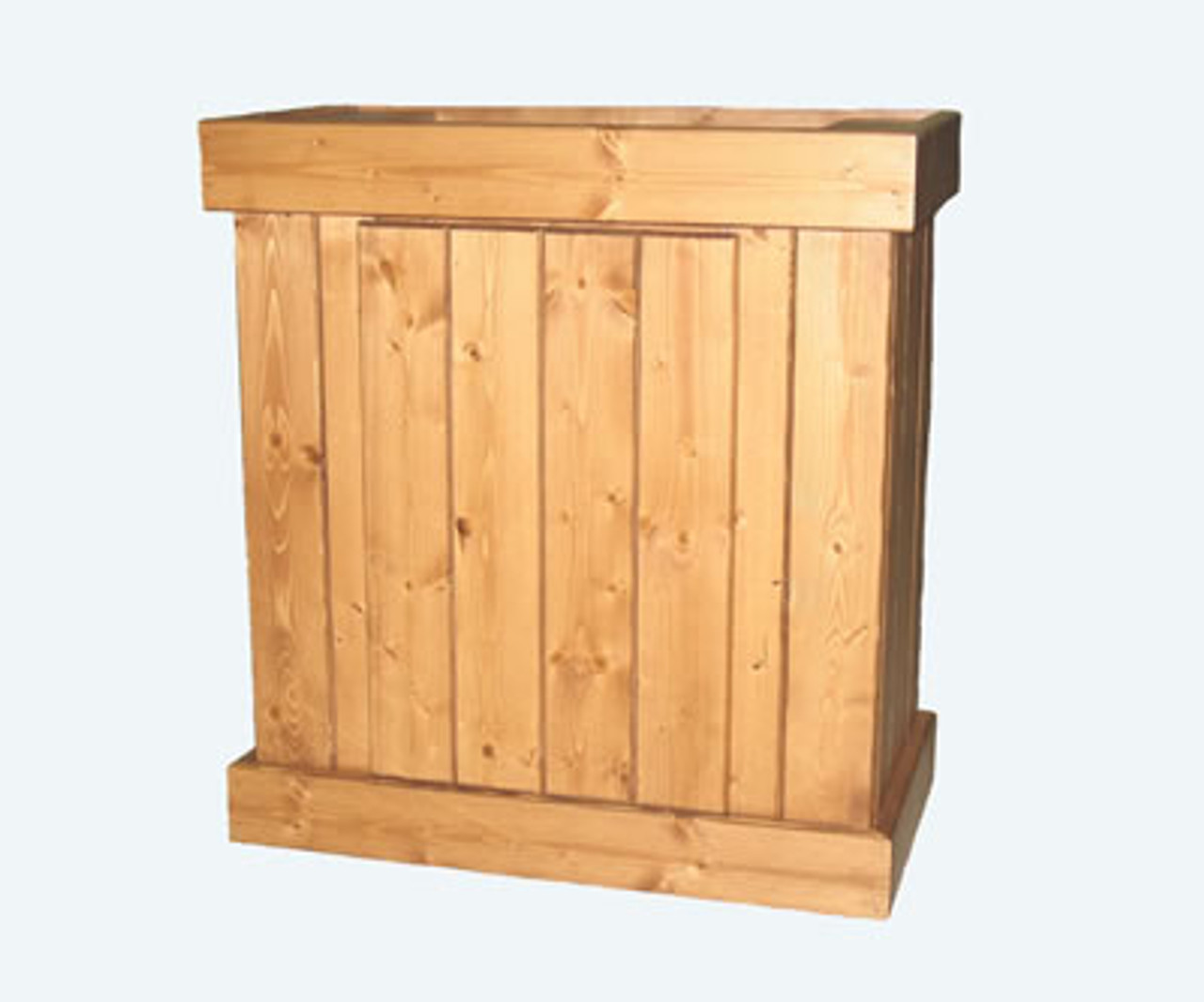 Pine Aquarium Stand Cabinet With Oak Finish 48 Inch X 18 Inch