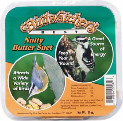 Pine Tree Farms Birdwatchers Best Nutty Butter Suet Cake - CountryMax