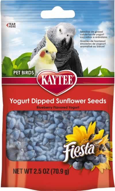 Kaytee Fiesta Blueberry Yogurt Dipped Sunflower Seeds 2.5 Ounce