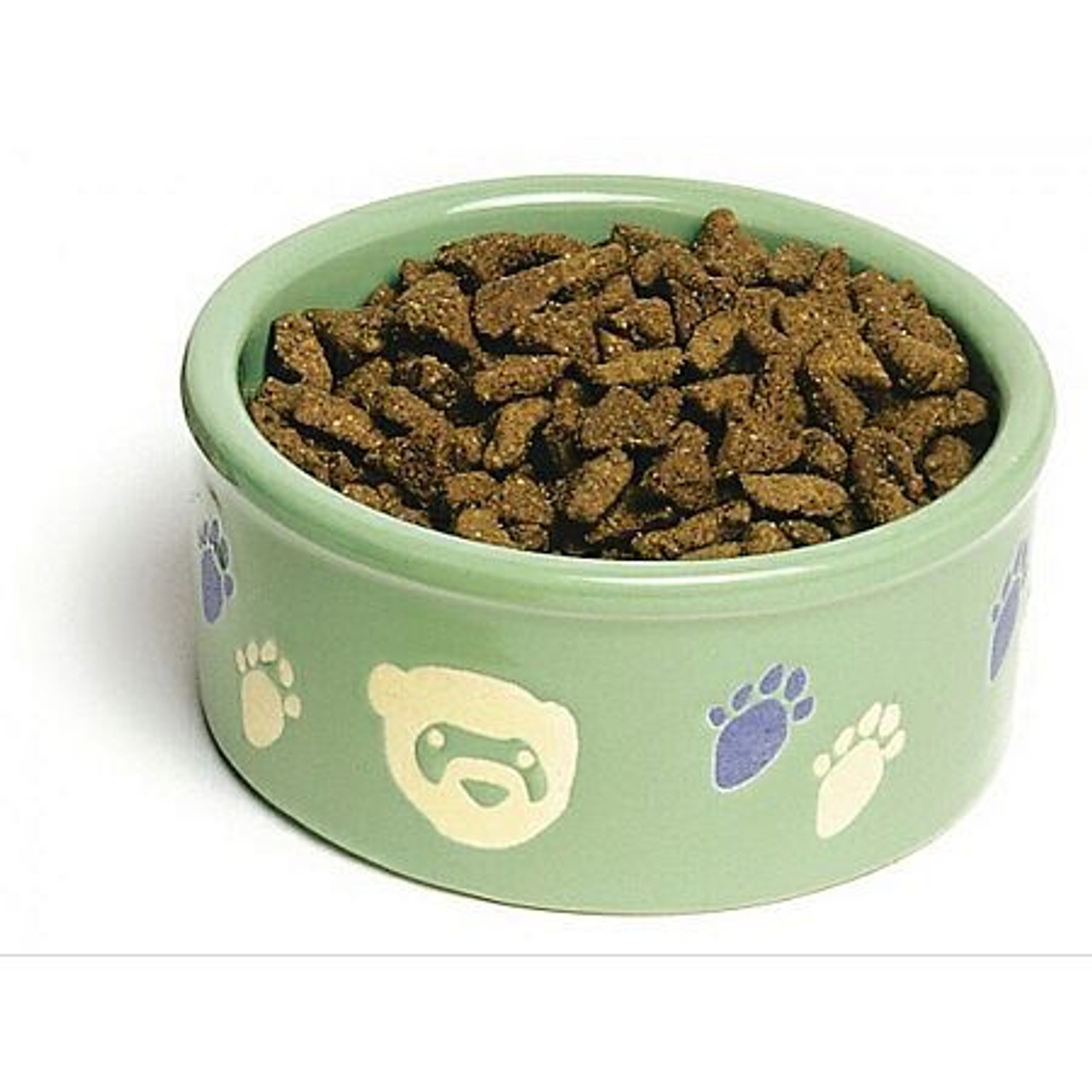 Ceramic Dog Bowl, Grass Green, Food and Water Bowl for Pets, Colorful Cat  Dish