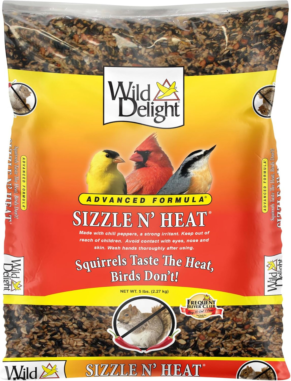 Wild Delight Sizzle N Heat Squirrel Deterrent Wild Bird Seed