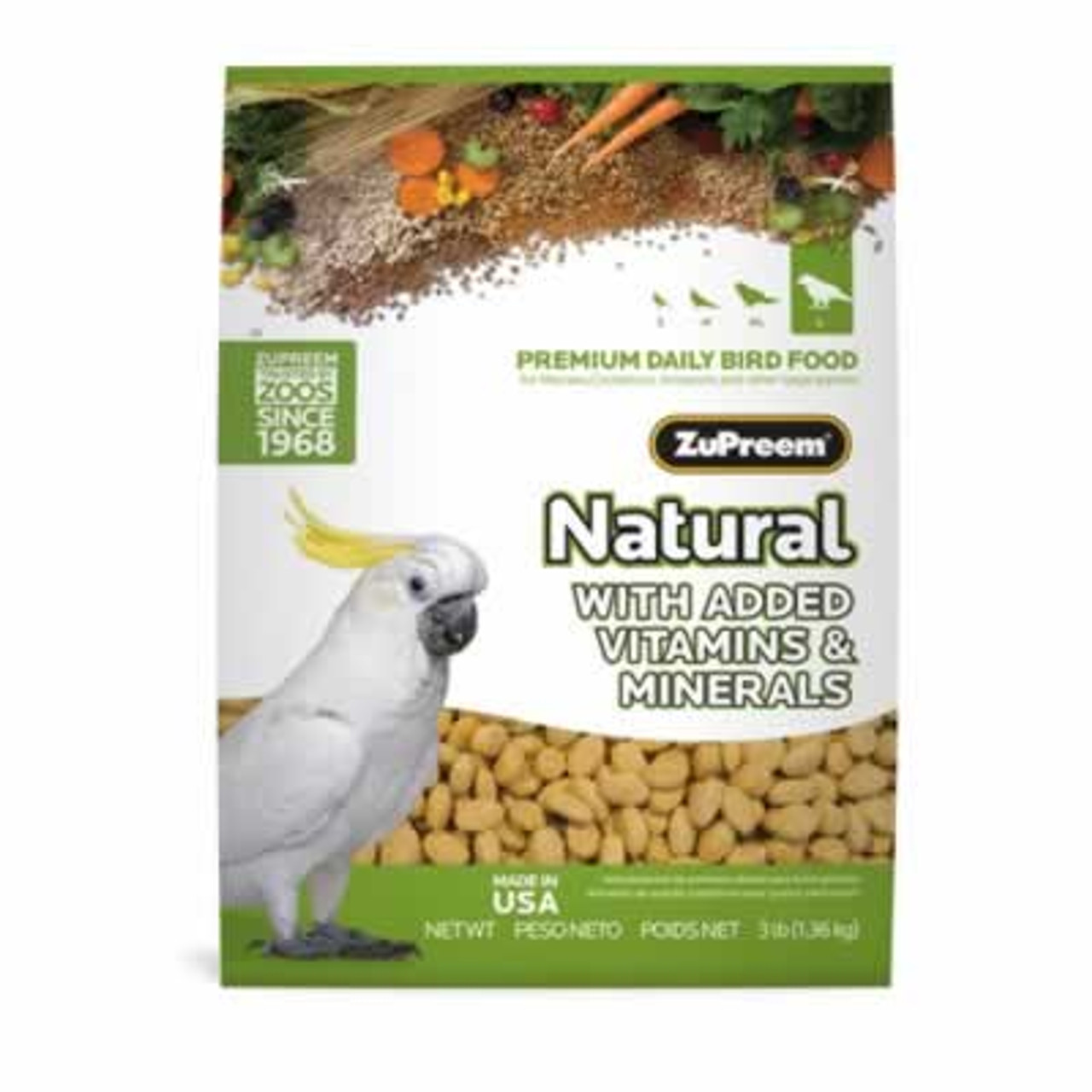 Zupreem parrot hot sale food 20 lb