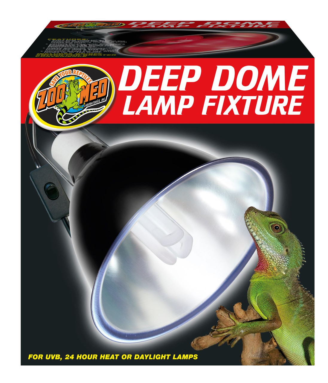 爬虫類 保温器具 ランプスタンド Deep Dome Lamp Fixture Zoo Med Deep Dome Lamp Fixture - CountryMax