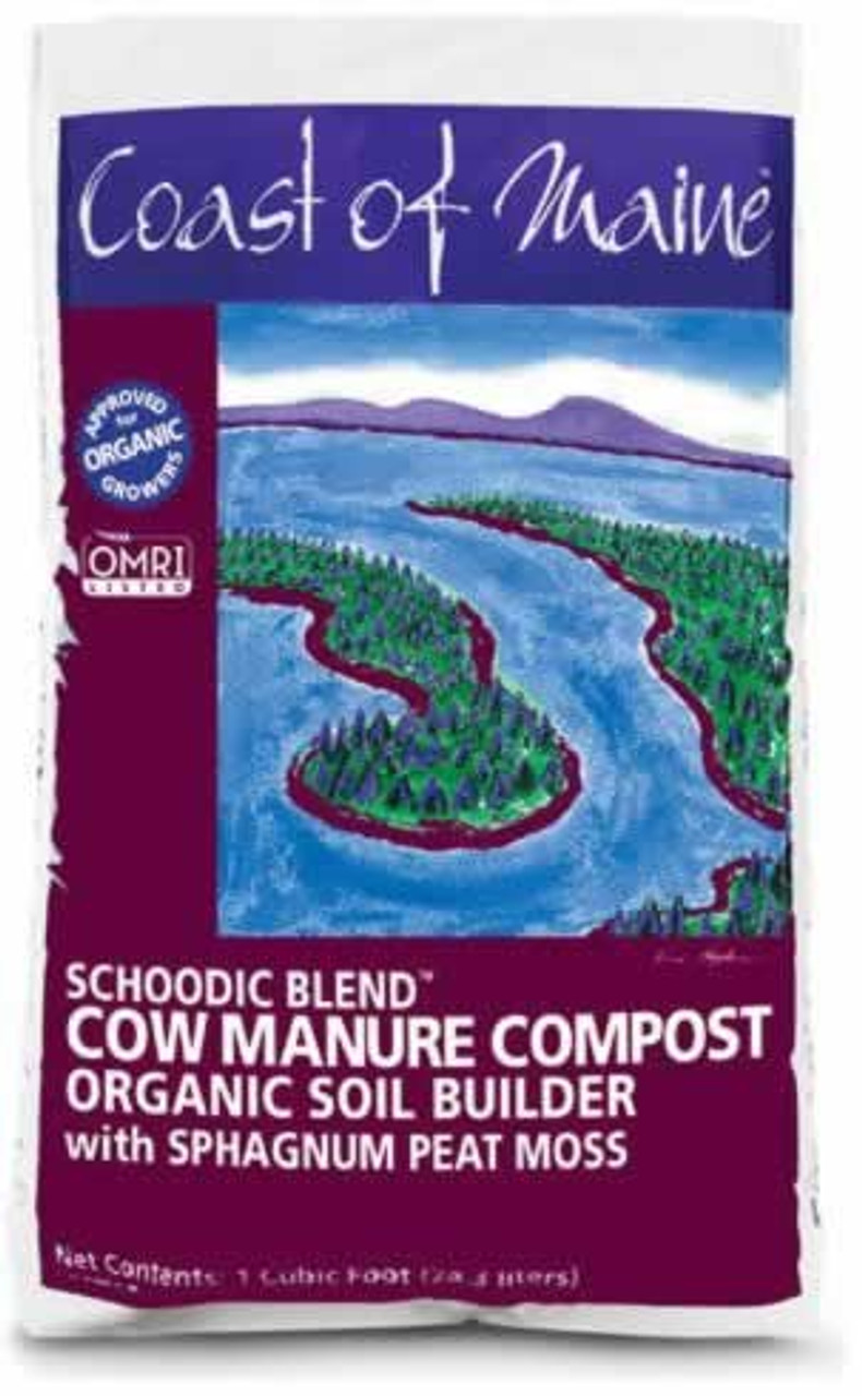 Coast Of Maine Schoodic Blend Cow Manure Compost 1 Cubic Foot