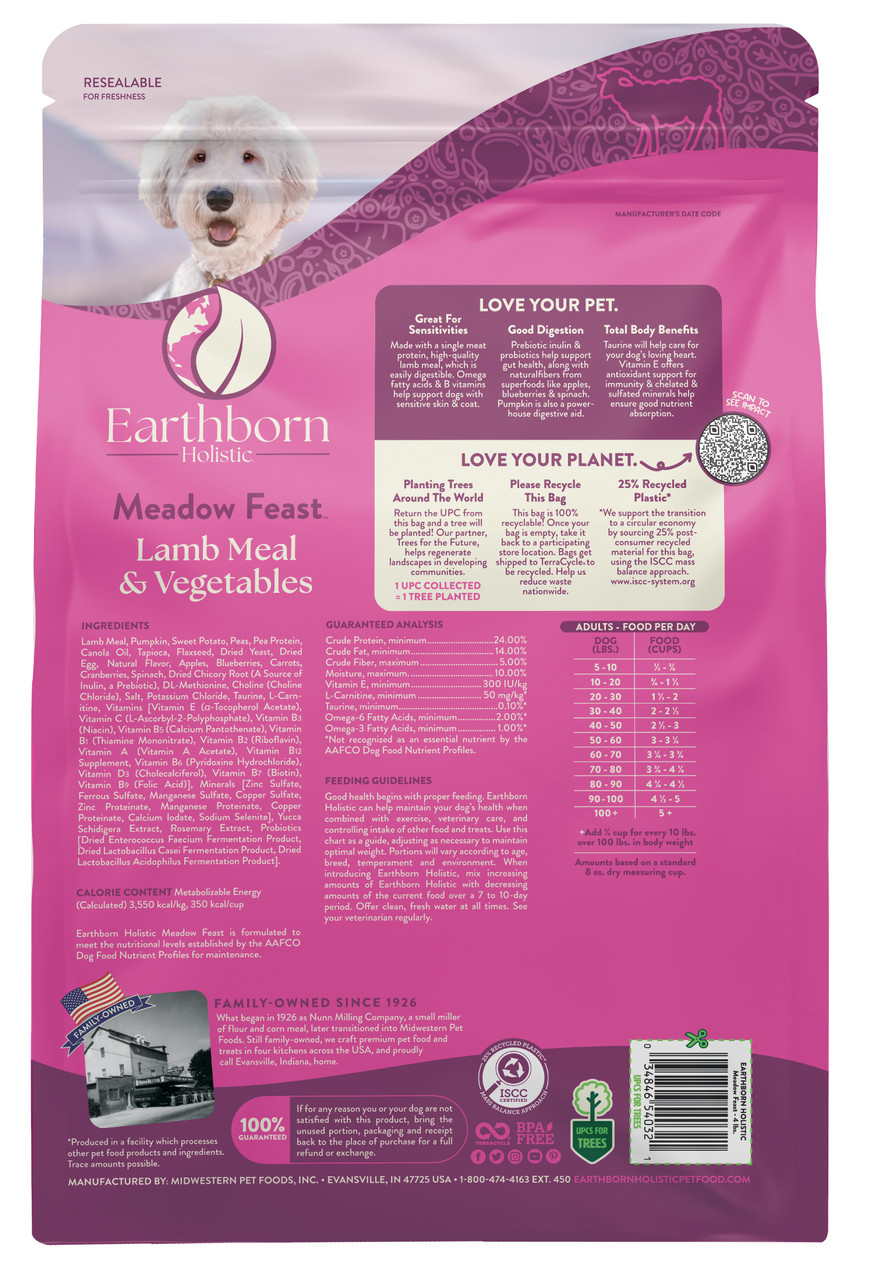 Earthborn Holistic Meadow Feast Grain Free Dog Food CountryMax