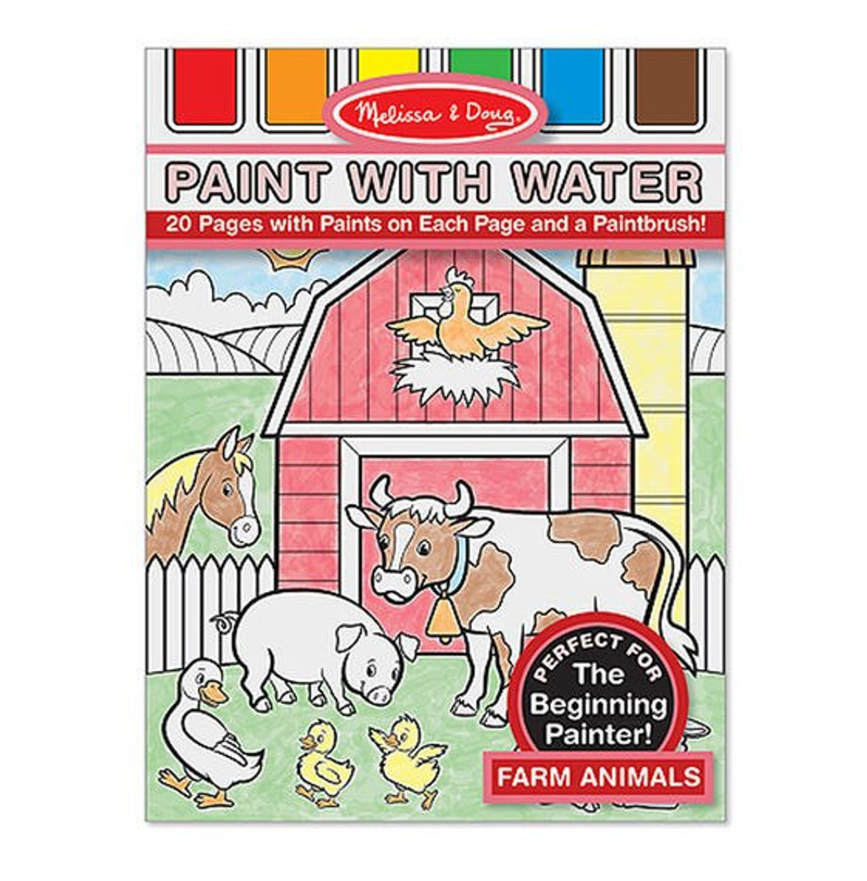 Melissa & Doug Water Wow Connect the Dots Farm Coloring Pad - CountryMax