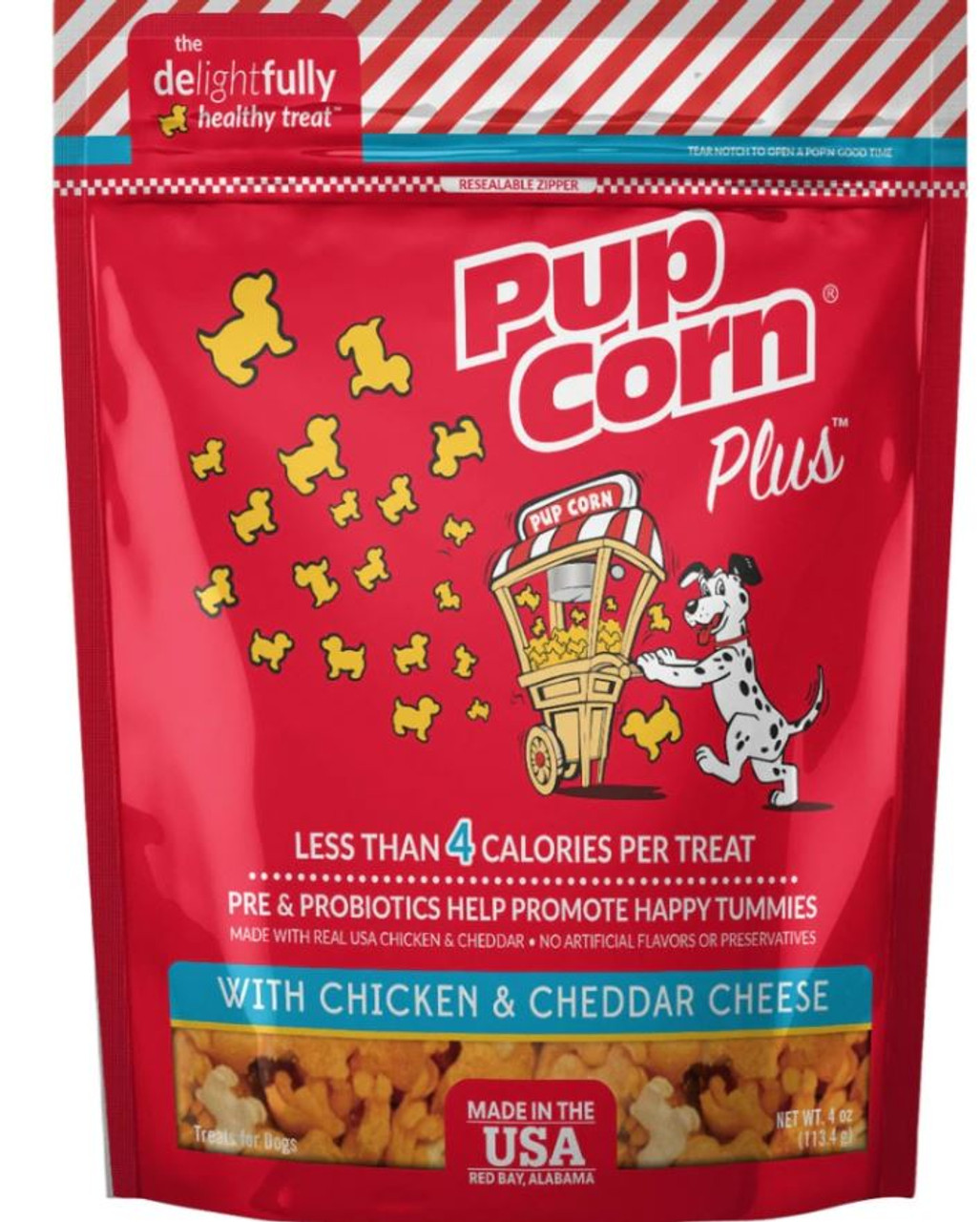 pupcorn peanut butter dog treats