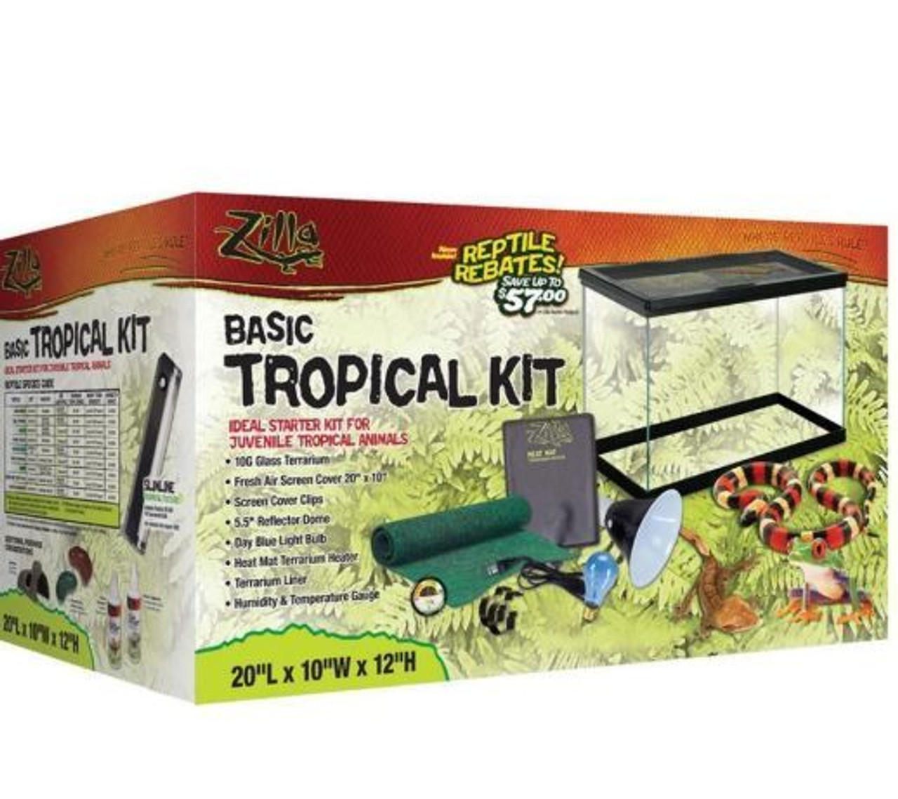 Zilla 10 gallon shop tropical starter kit