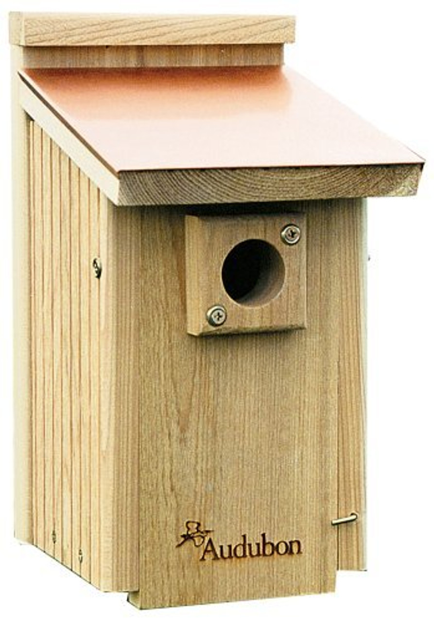 Audubon Cedar Wood Bluebird House With Copper Roof - CountryMax