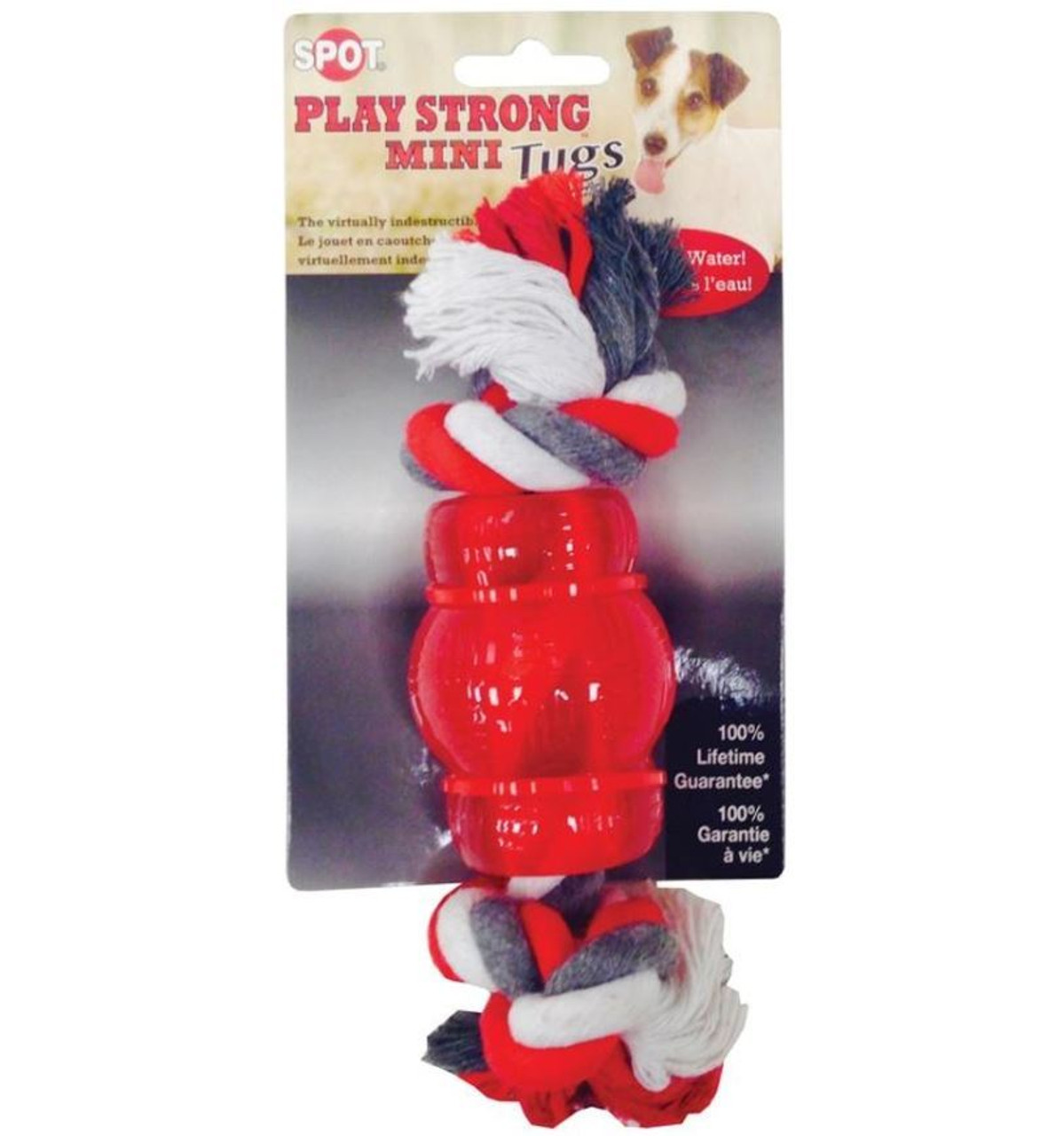 Ethical Red Play Strong Rubber Trident Dog Toy 6 in