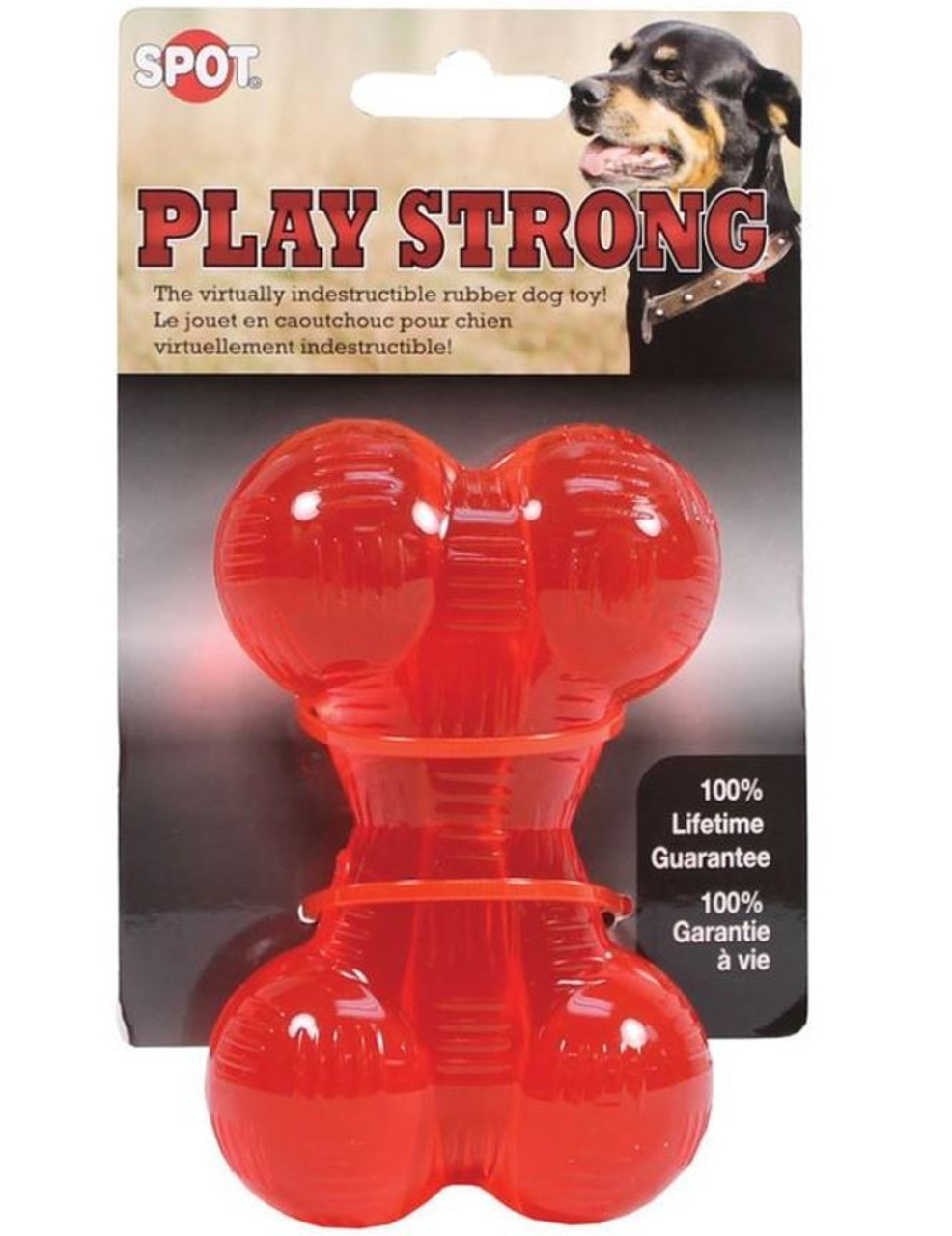 play strong dog toy guarantee