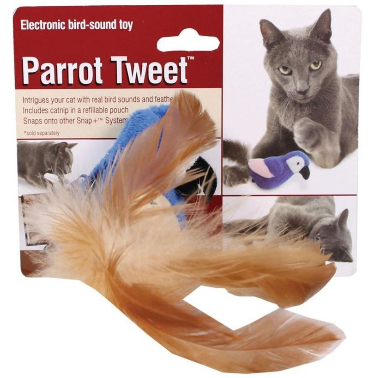 tweeting bird cat toy