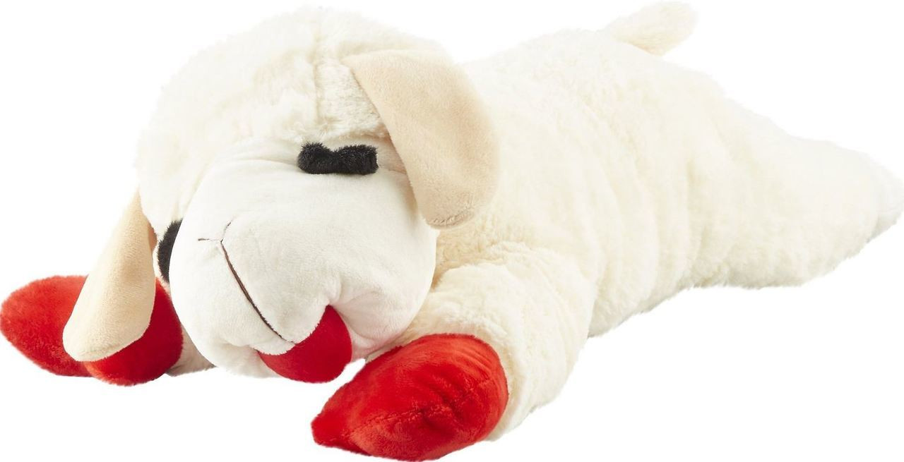 stuffed lamb dog toy