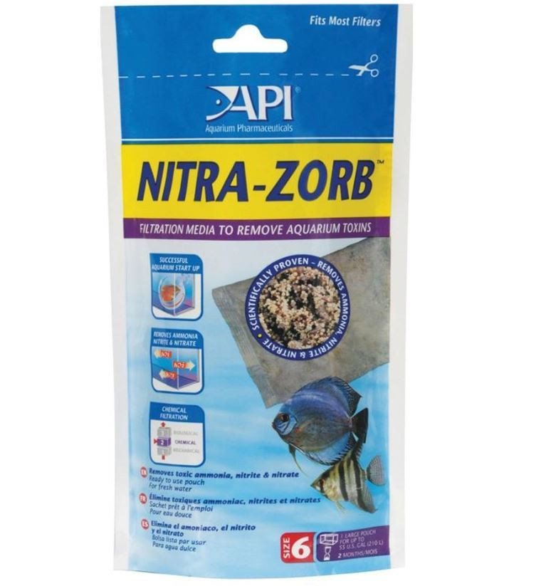 api nitra zorb aquarium canister filter filtration pouch size 6