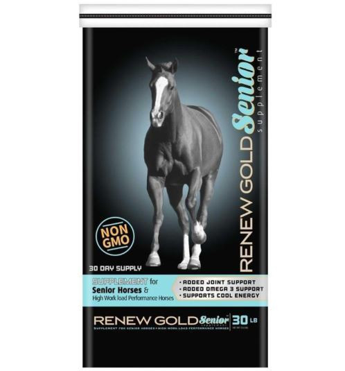 Manna Pro Renew Gold Senior Pelleted Rice Bran, 30 Lb Bag - CountryMax