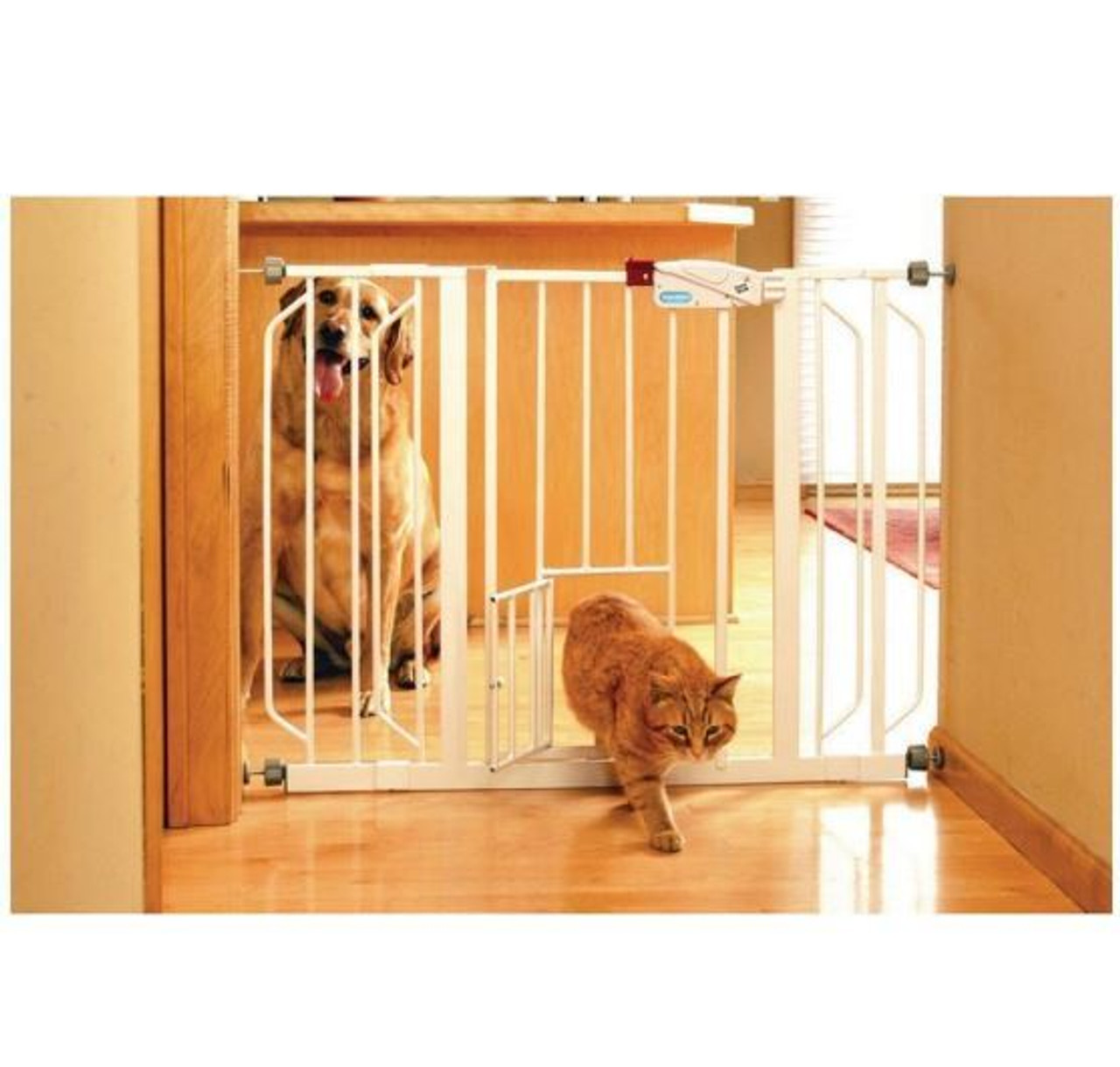 walk thru gate with pet door