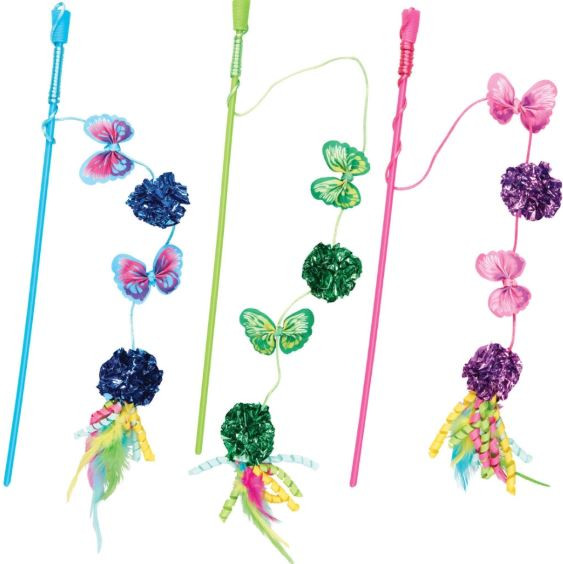 butterfly wand cat toy