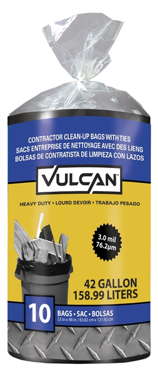 Vulcan Black Contractor Bags, 42 Gal., 20 Count - CountryMax