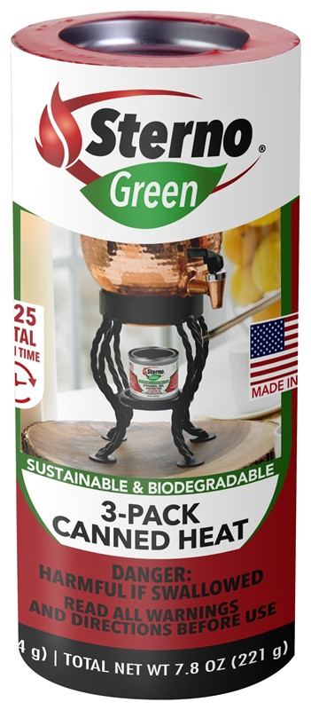 Sterno Green Dish Chaffing Fuel, 3-2.6 Oz. Cans - CountryMax