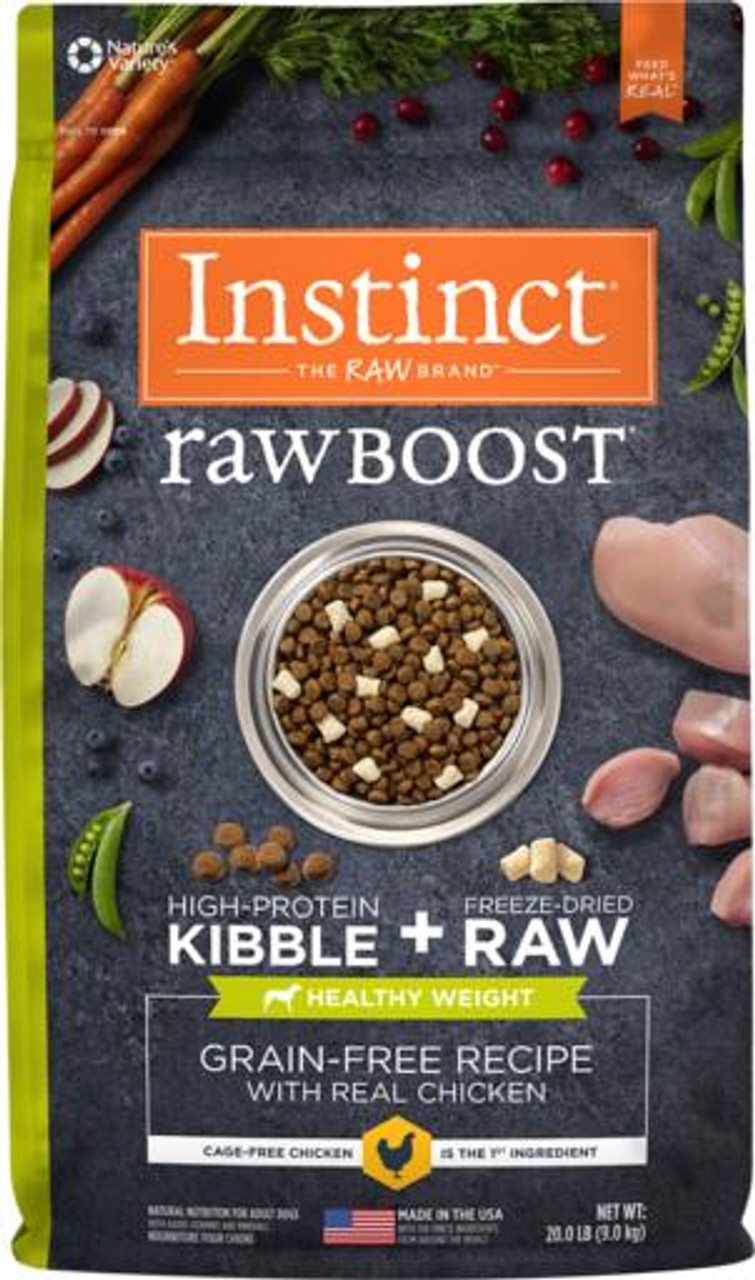 Nature valley instinct raw sales dog food