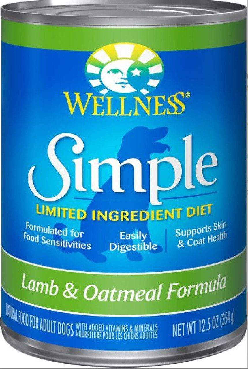 wellness simple dog food lamb and oatmeal