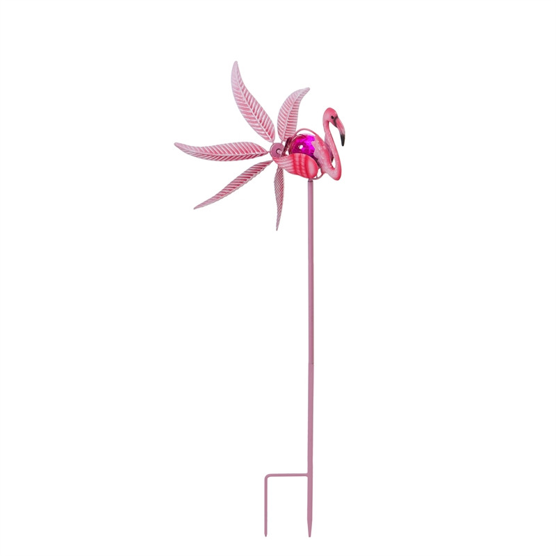 Evergreen Solar Flamingo Staked Wind Spinner, 36
