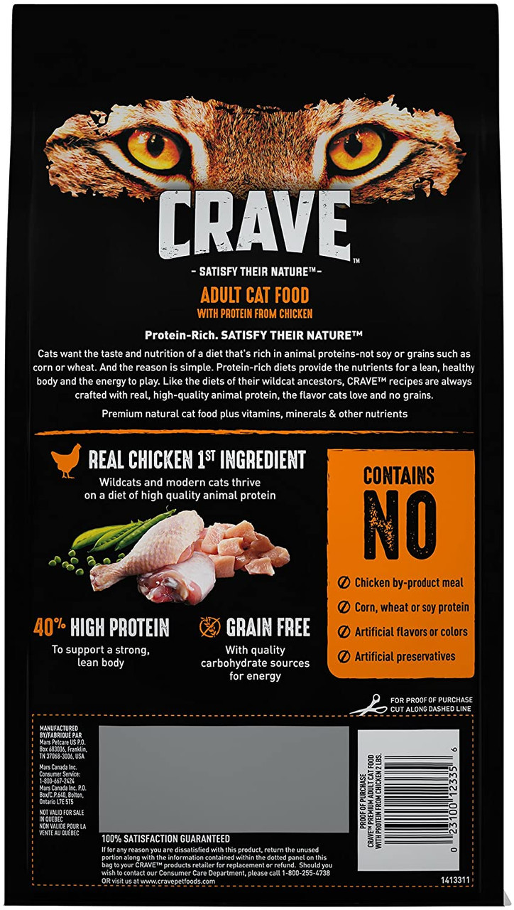 Crave with Protein from Chicken Dry Cat Food CountryMax