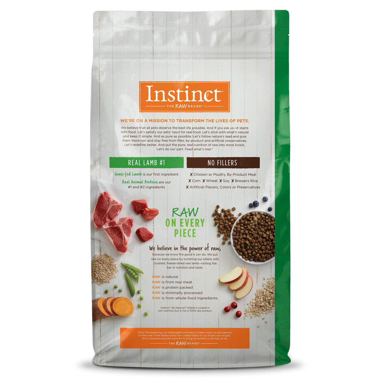 Nature's Variety Instinct Be Natural Lamb & Oatmeal Dry Dog Food
