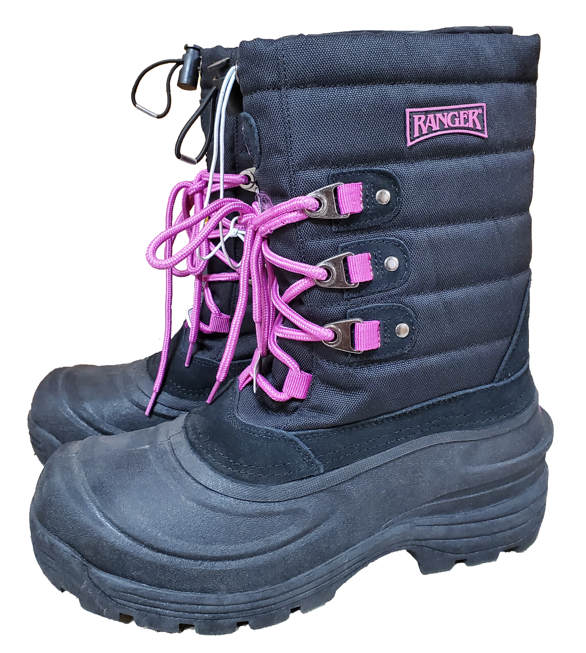 Ranger Tundra Winter Boot, Black and Pink - CountryMax