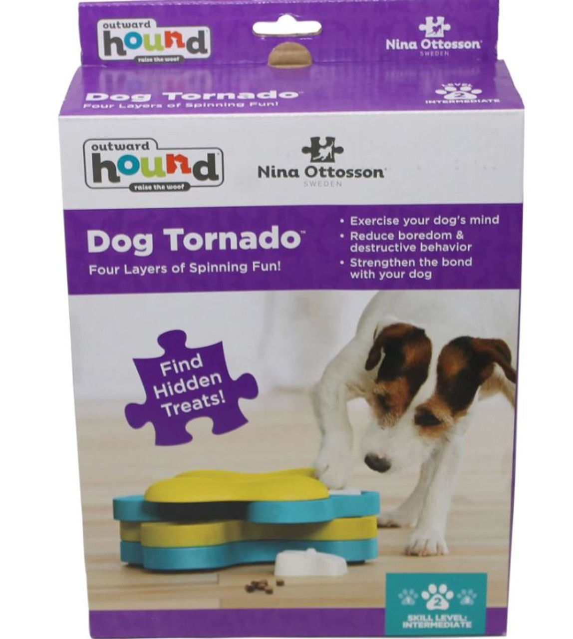 Dog Tornado Interactive Treat Puzzle Dog Toy - Pet Clever